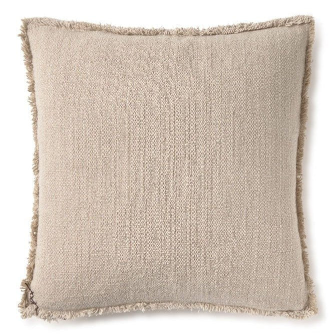 LORENA CANALS - Coussin Carré Tissé Main Beige