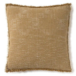 LORENA CANALS - Coussin Carré Tissé Main Ocre