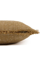 LORENA CANALS - Coussin Carré Tissé Main Ocre