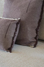 LORENA CANALS - Coussin Carré Vertical Coffebean