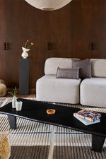 LORENA CANALS - Coussin Carré Vertical Coffebean