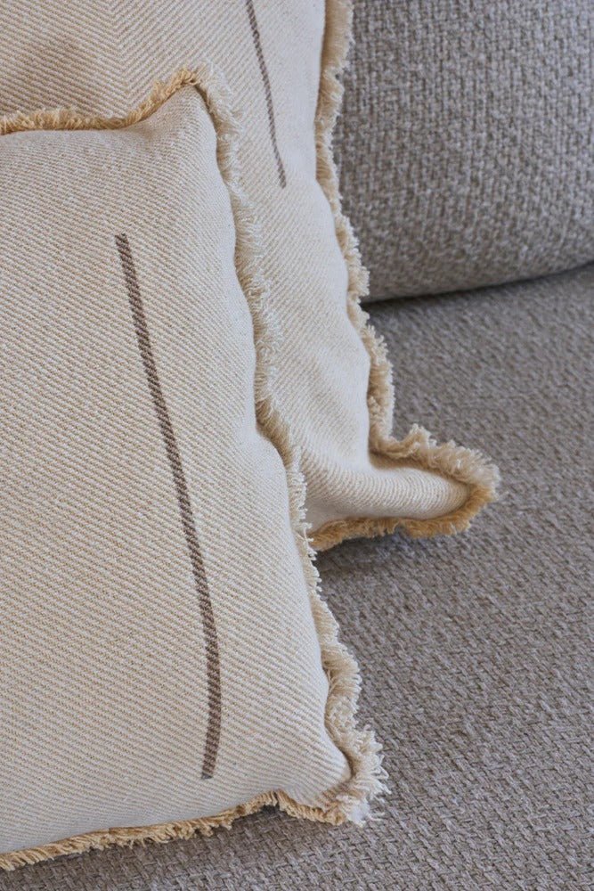 LORENA CANALS - Coussin Carré Vertical Natural