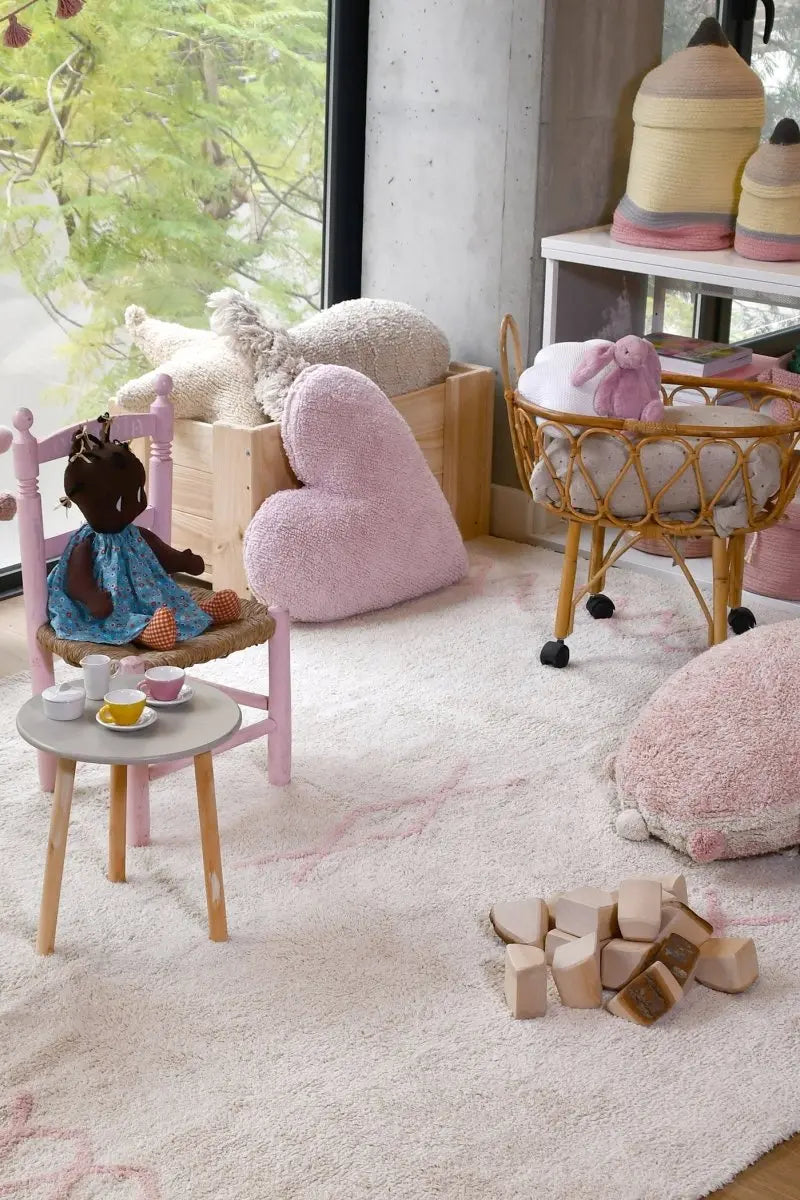 LORENA CANALS - Coussin Coeur Rose