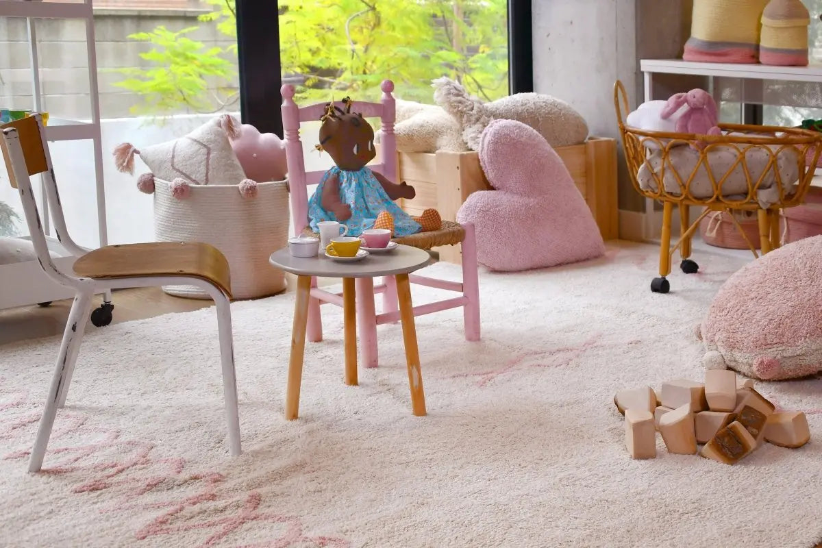 LORENA CANALS - Coussin Coeur Rose