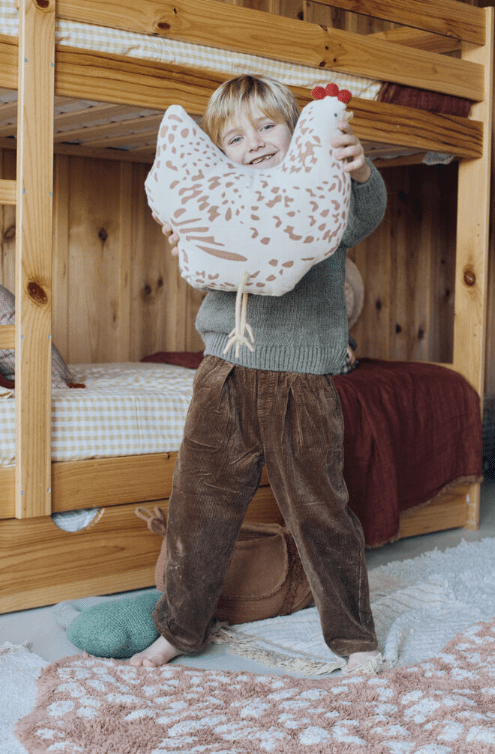 LORENA CANALS - Coussin en Forme de Poulet - Naturel