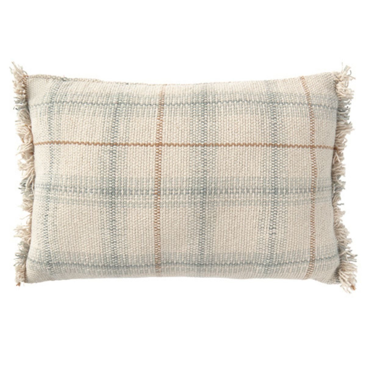 LORENA CANALS - Coussin Tissé Main Bleu Sauge