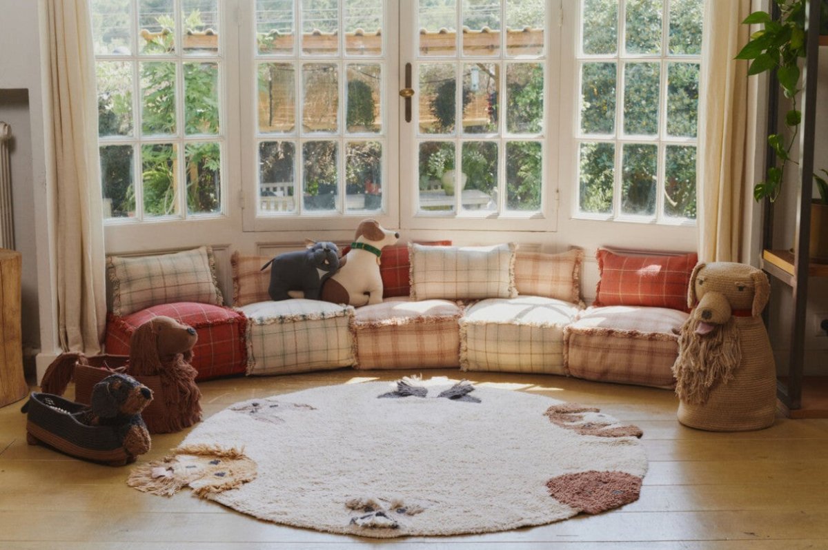 LORENA CANALS - Coussin Tissé Main Érable Rouge