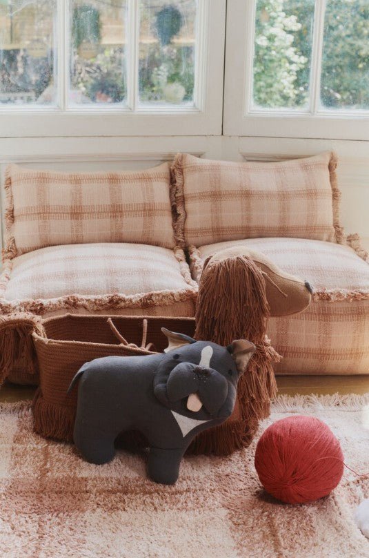 LORENA CANALS - Coussin Tissé Main Rose