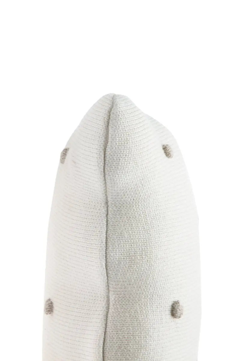 LORENA CANALS - Coussin Tricoté Biscuit Ivoire