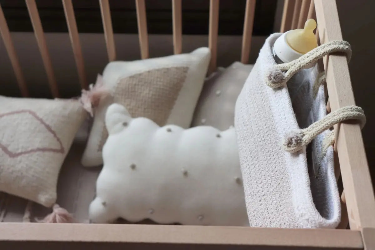 LORENA CANALS - Coussin Tricoté Biscuit Ivoire