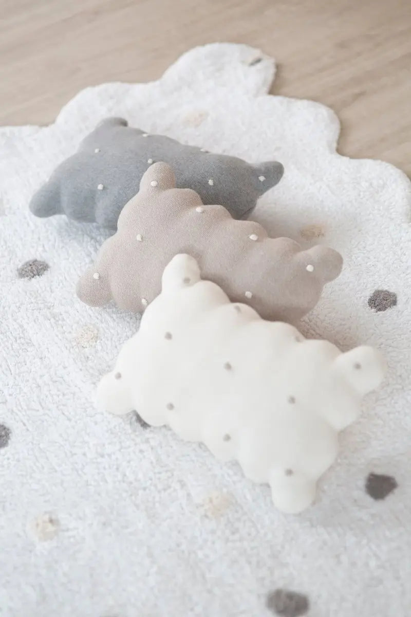 LORENA CANALS - Coussin Tricoté Biscuit Ivoire