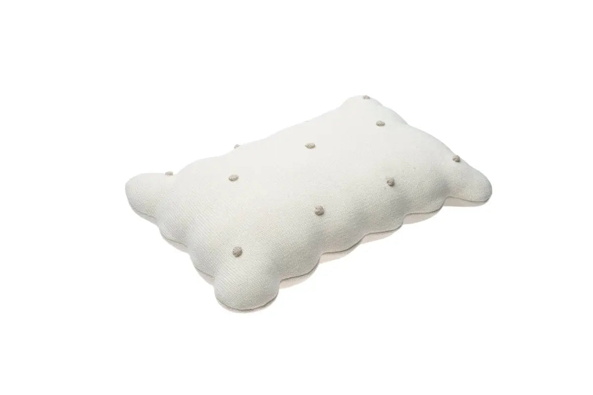 LORENA CANALS - Coussin Tricoté Biscuit Ivoire