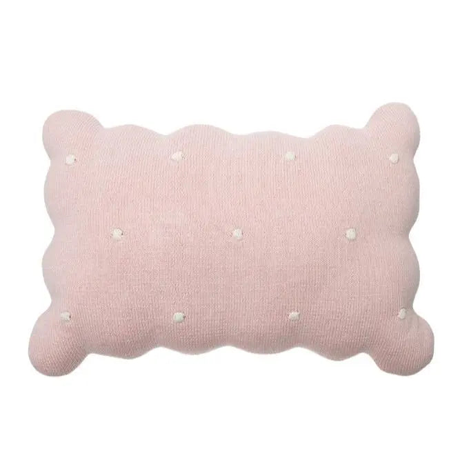 LORENA CANALS - Coussin Tricoté Biscuit Rose