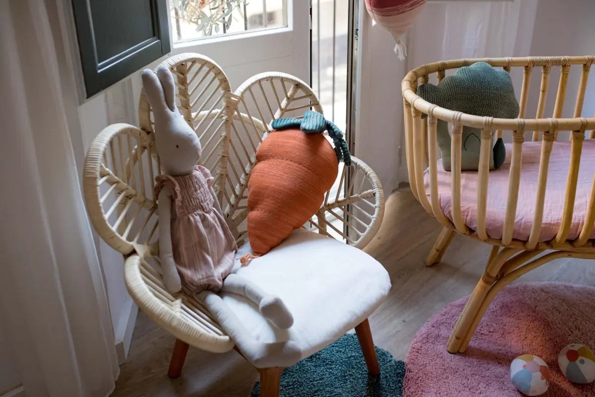 LORENA CANALS - Coussin Tricoté Cathy La Carotte