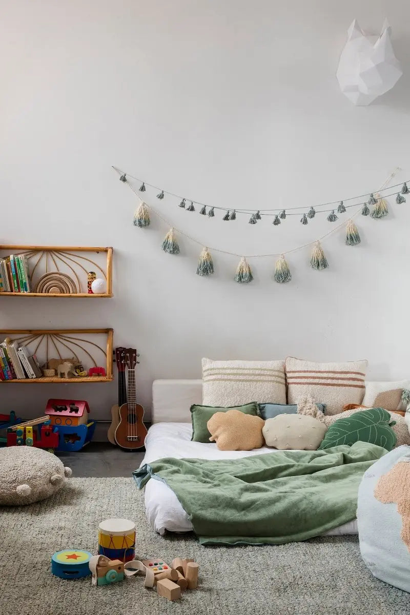 LORENA CANALS - Coussin Tricoté Duetto Powder - Naturel