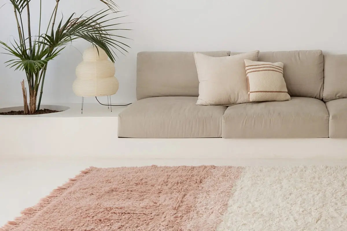 LORENA CANALS - Coussin Tricoté Duetto Powder - Naturel