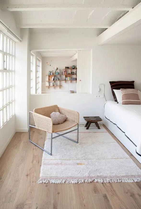 LORENA CANALS - Coussin Tricoté Duetto Powder - Naturel