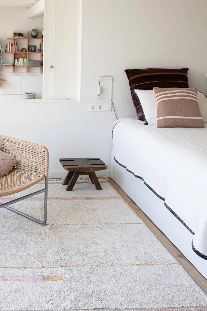 LORENA CANALS - Coussin Tricoté Duetto Powder - Naturel