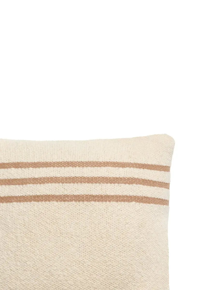 LORENA CANALS - Coussin Tricoté Duetto Powder - Naturel