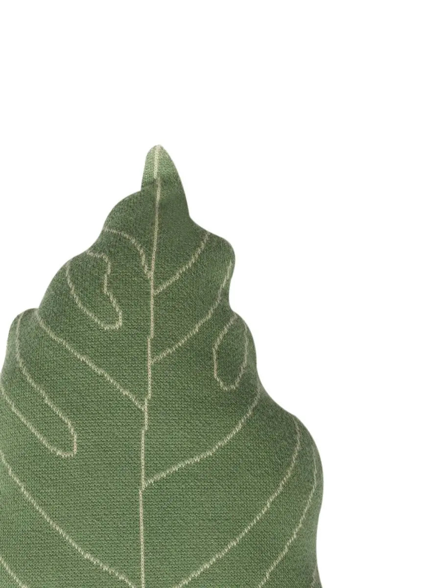 LORENA CANALS - Coussin Tricoté En Forme De Feuille
