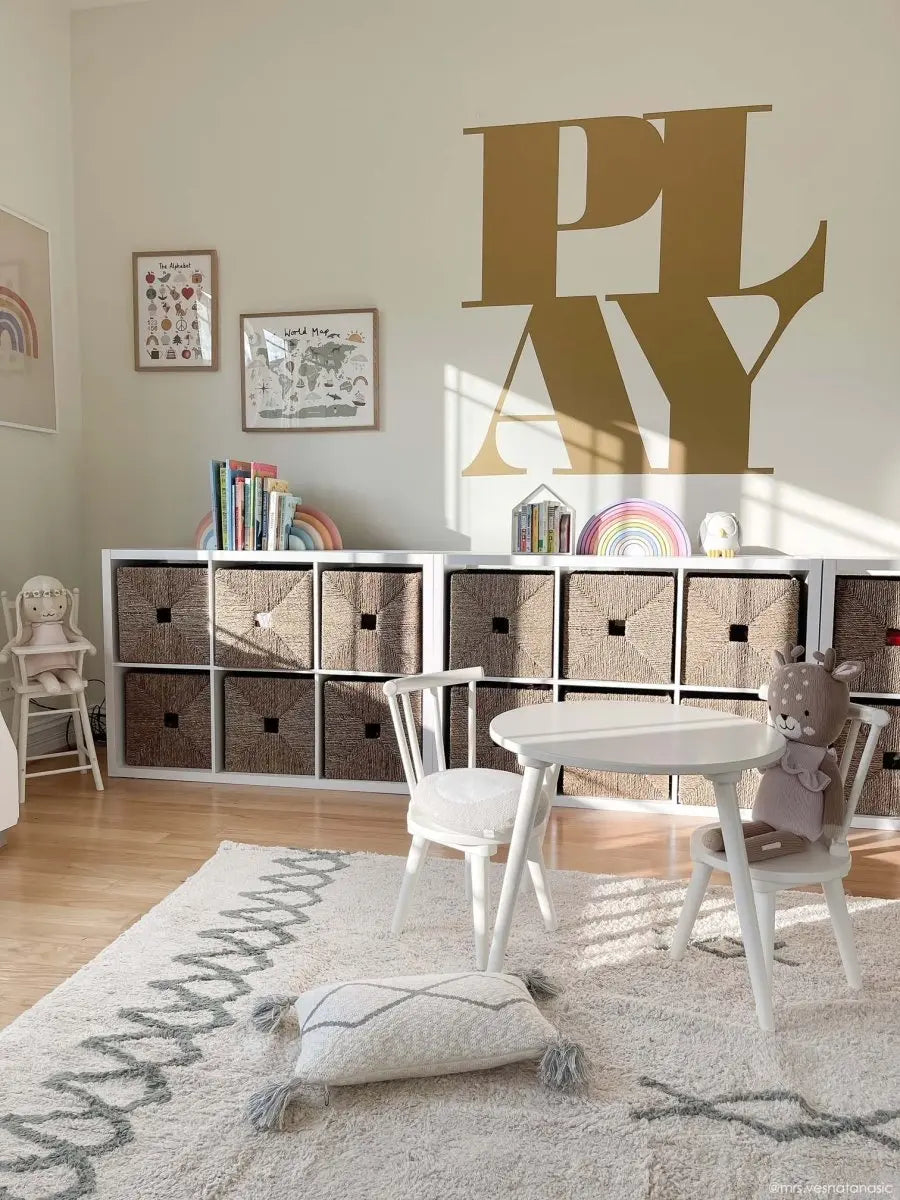 LORENA CANALS - Coussin Tricoté Little Oasis Nat - Gris