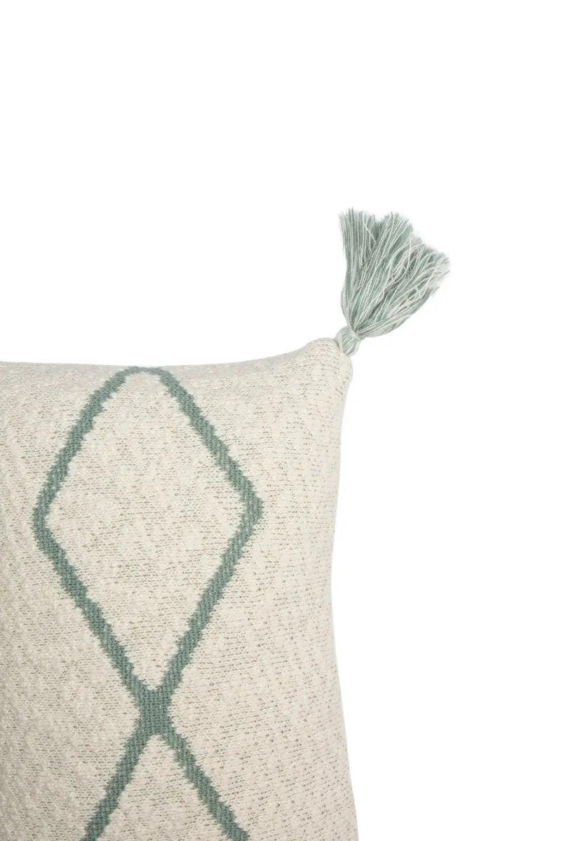 LORENA CANALS - Coussin Tricoté Little Oasis Nat - Indus Blue