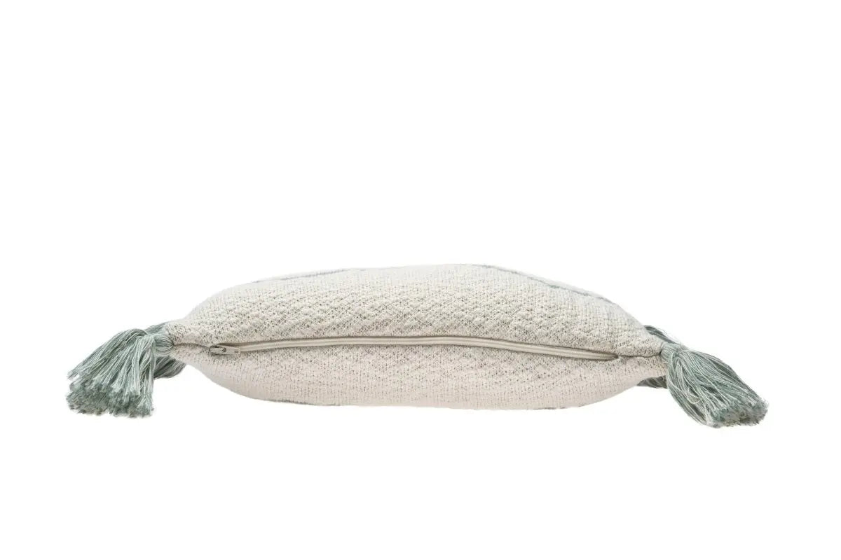 LORENA CANALS - Coussin Tricoté Little Oasis Nat - Indus Blue