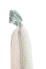 LORENA CANALS - Coussin Tricoté Little Oasis Nat - Indus Blue