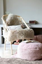 LORENA CANALS - Coussin Tricoté Little Oasis Nat - Rose Pâle