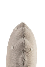 LORENA CANALS - Coussin Tricoté Rond Biscuit Dune Blanc