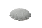 LORENA CANALS - Coussin Tricoté Rond Biscuit Gris