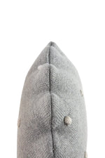 LORENA CANALS - Coussin Tricoté Rond Biscuit Gris
