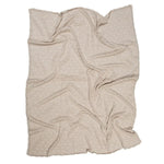LORENA CANALS - Couverture Bébé Tricot Biscuit Dune Blanc
