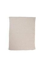 LORENA CANALS - Couverture Bébé Tricot Biscuit Dune Blanc