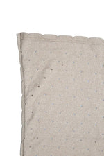 LORENA CANALS - Couverture Bébé Tricot Biscuit Dune Blanc