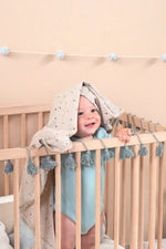 LORENA CANALS - Couverture Bébé Tricot Biscuit Dune Blanc