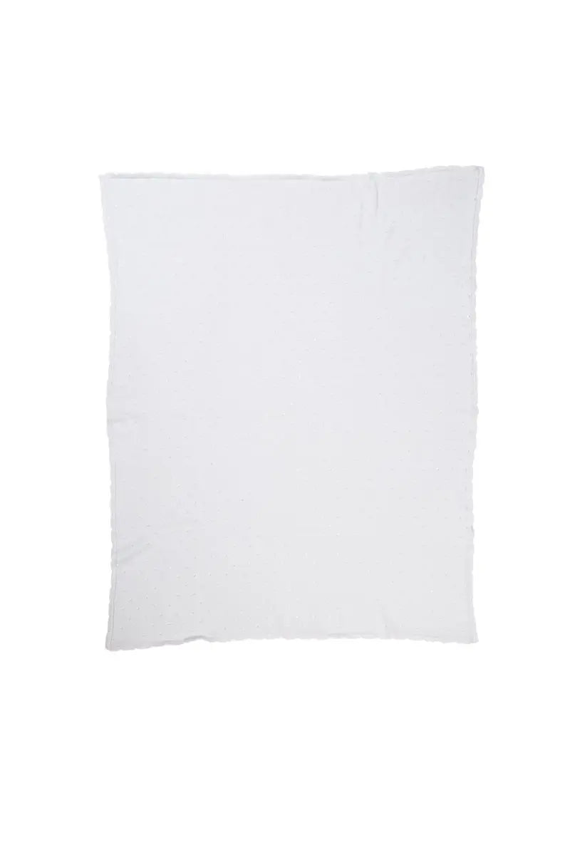 LORENA CANALS - Couverture Bébé Tricotée Biscuit Blanc