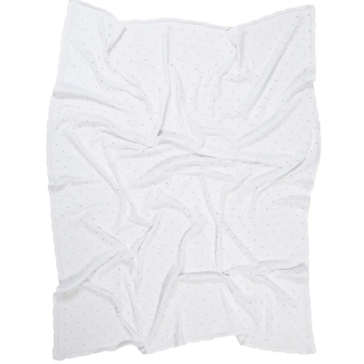 LORENA CANALS - Couverture Bébé Tricotée Biscuit Blanc