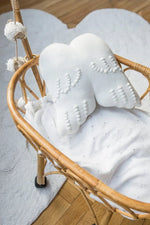 LORENA CANALS - Couverture Bébé Tricotée Biscuit Blanc