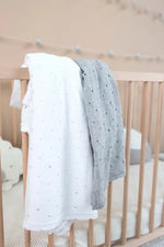 LORENA CANALS - Couverture Bébé Tricotée Biscuit Gris