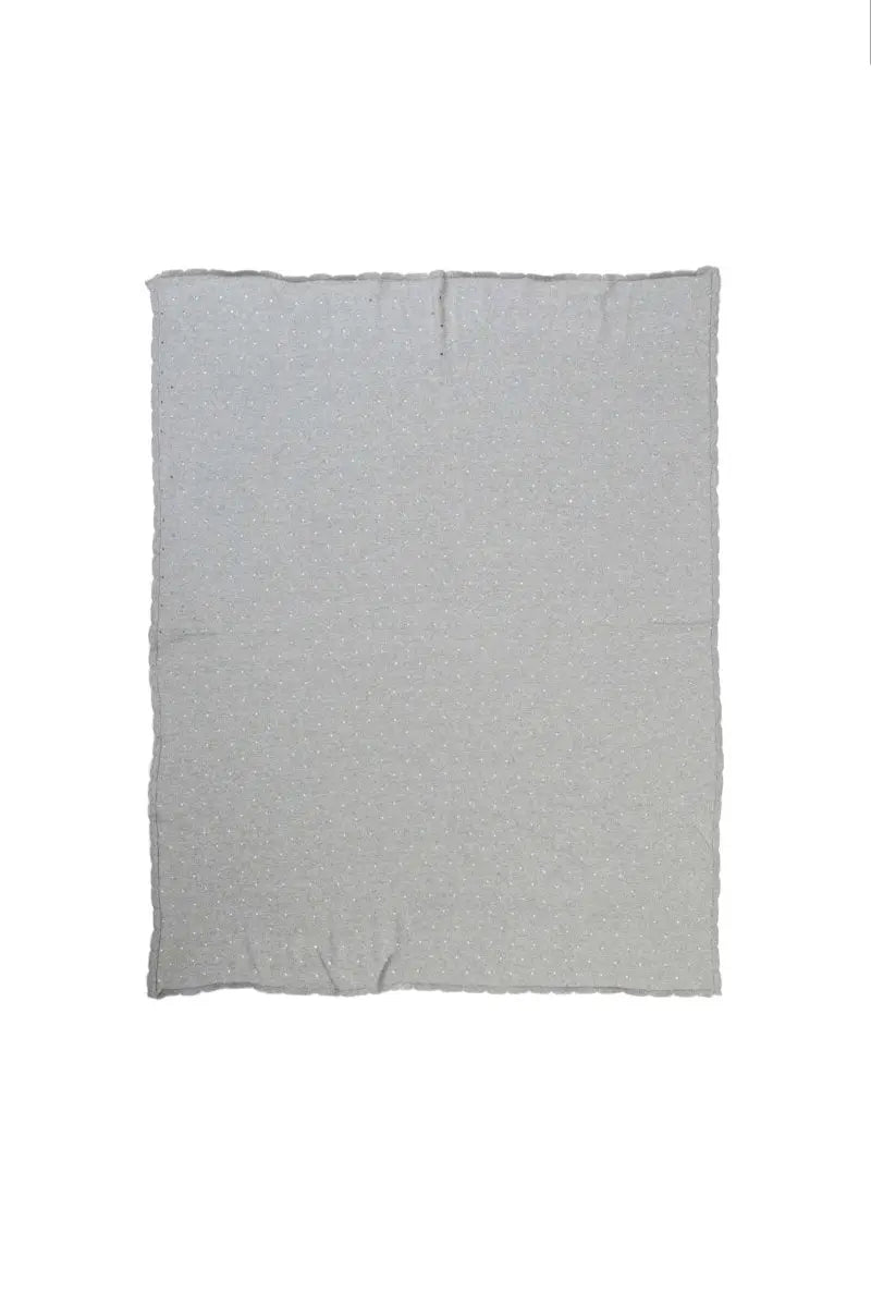 LORENA CANALS - Couverture Bébé Tricotée Biscuit Gris