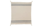 LORENA CANALS - Couverture Tricot Stripes Naturel - Gris