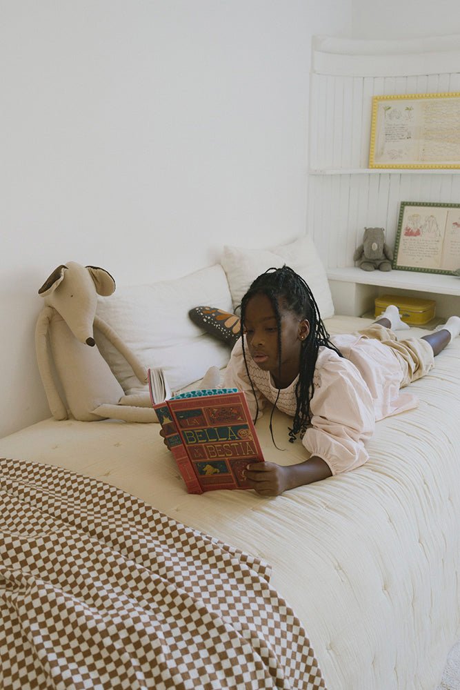 LORENA CANALS - Couverture Tricoté - Carrelage Caramel