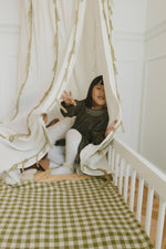 LORENA CANALS - Couverture Tricotée Vichy Matcha