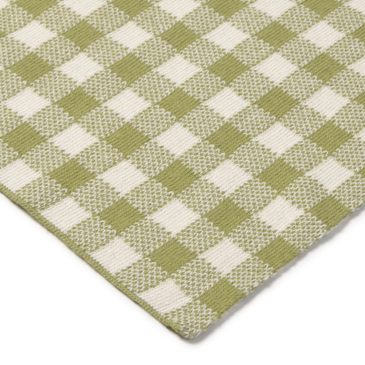 LORENA CANALS - Couverture Tricotée Vichy Matcha