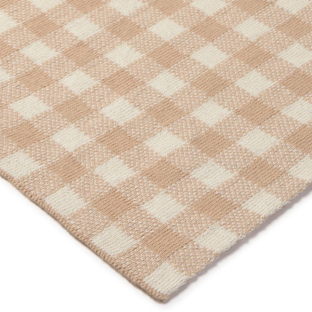 LORENA CANALS - Couverture Tricotée Vichy Rose