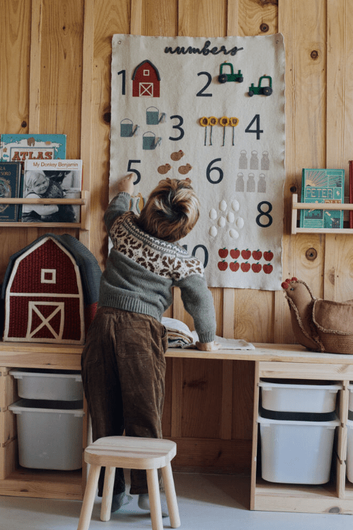 LORENA CANALS - Décoration Murale à Suspendre - Numéros de Ferme