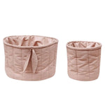 LORENA CANALS - Ensemble De Deux Paniers Matelassés Vintage Nude