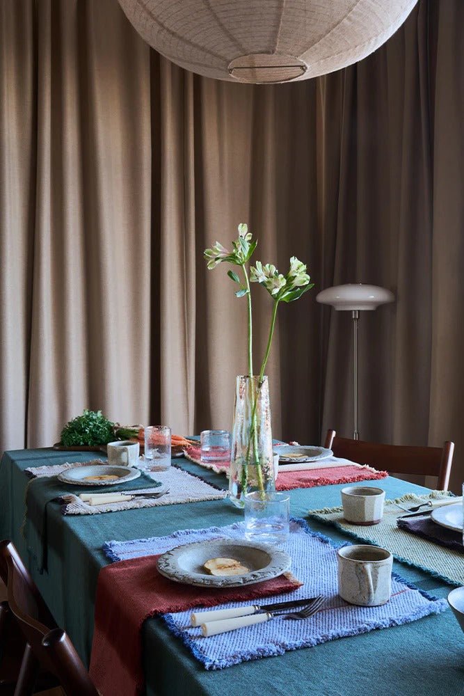 LORENA CANALS - Nappe Vertical Duck Green 170 X 250 Cm