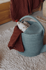 LORENA CANALS - Panier de Rangement Pour Enfants - Arrosoir - Bleu Vintage